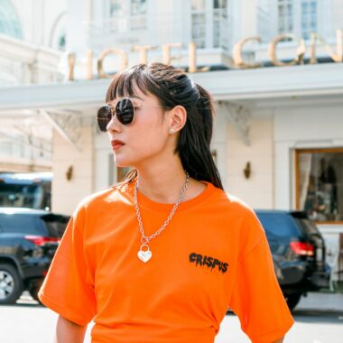 Photo Of Woman Wearing Orange Shirt